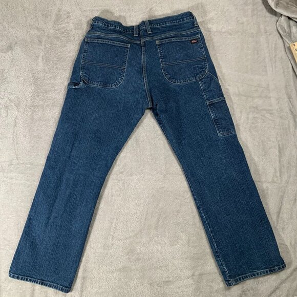 Dickies Jeans Men's 36 x 30 Dark Wash Straight Leg Carpenter - Picture 2 of 12
